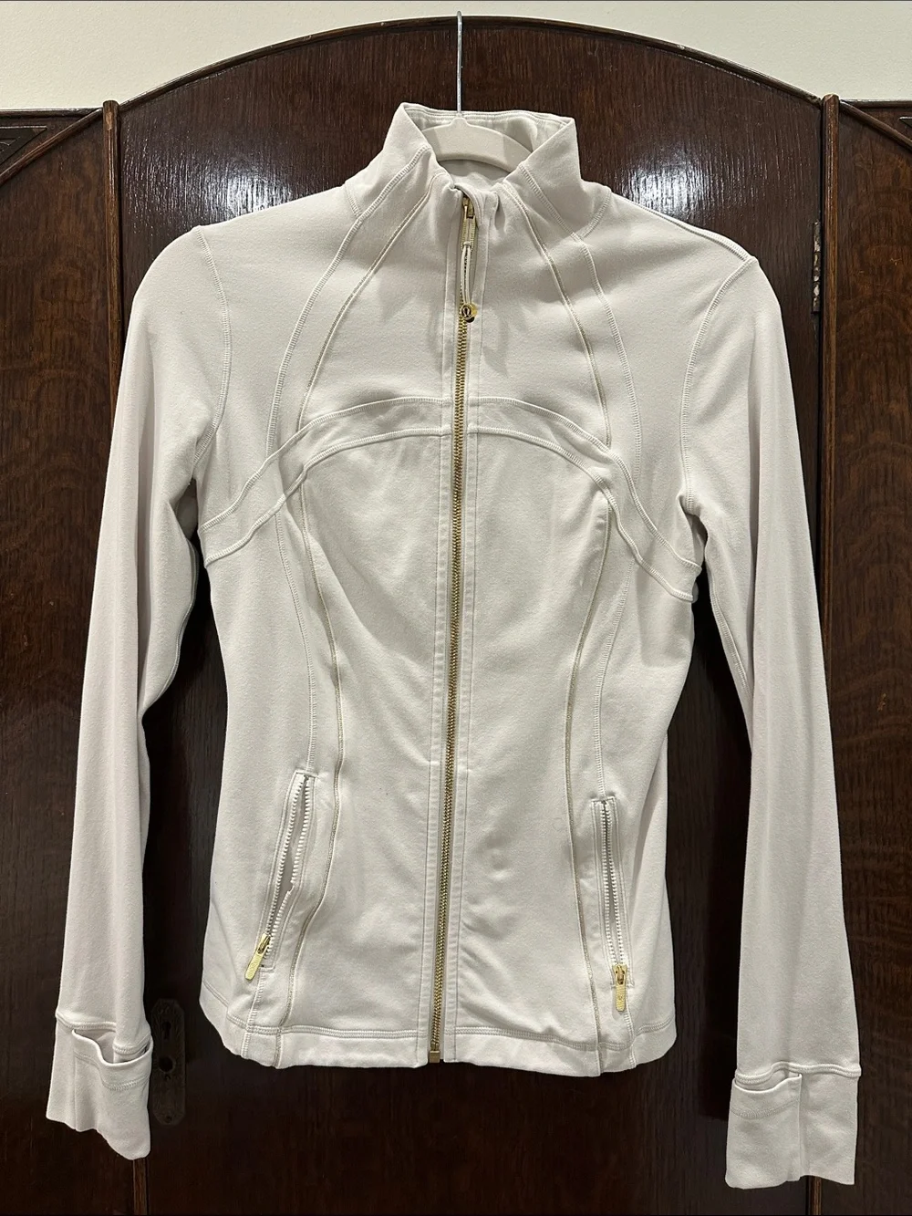 lululemon athletica Cream Full-Zip Athletic Jacket